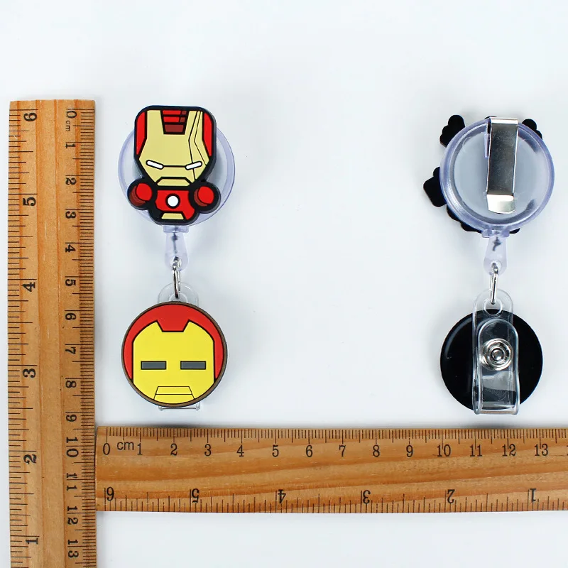 Blank Badge Reel Badge Reel Floral Colorful Retractable Plastic Badge Reel