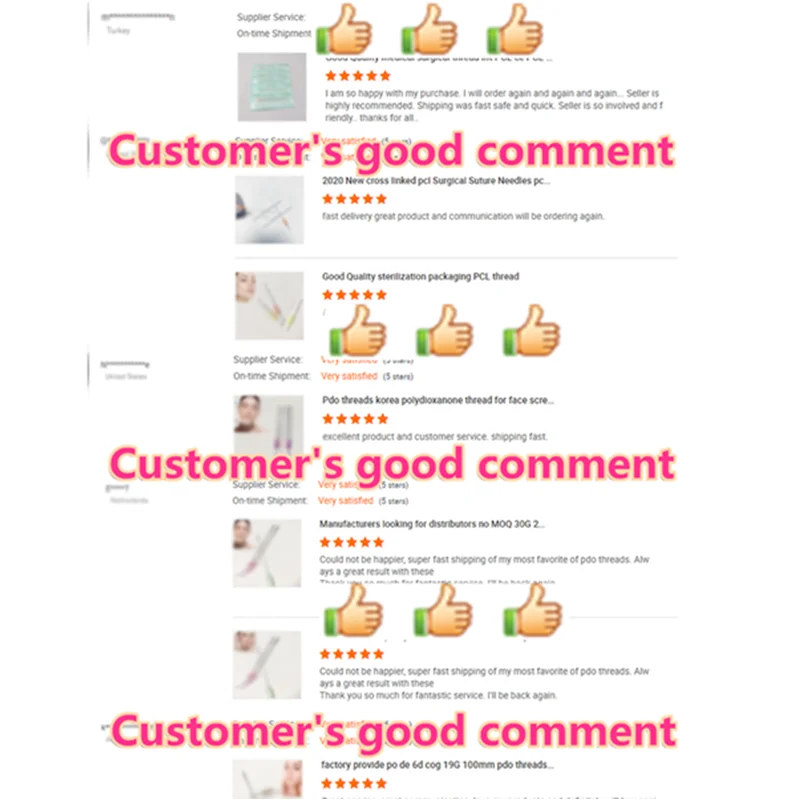 China Supplier skin rejuvenation absorbable v line hilos pdo collagen 4d cog threads