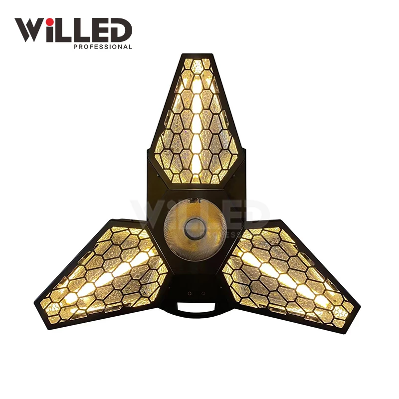 2022 new design Infinitely Rotating 3pcs 60W RGB full color mantis light rotating background effect light