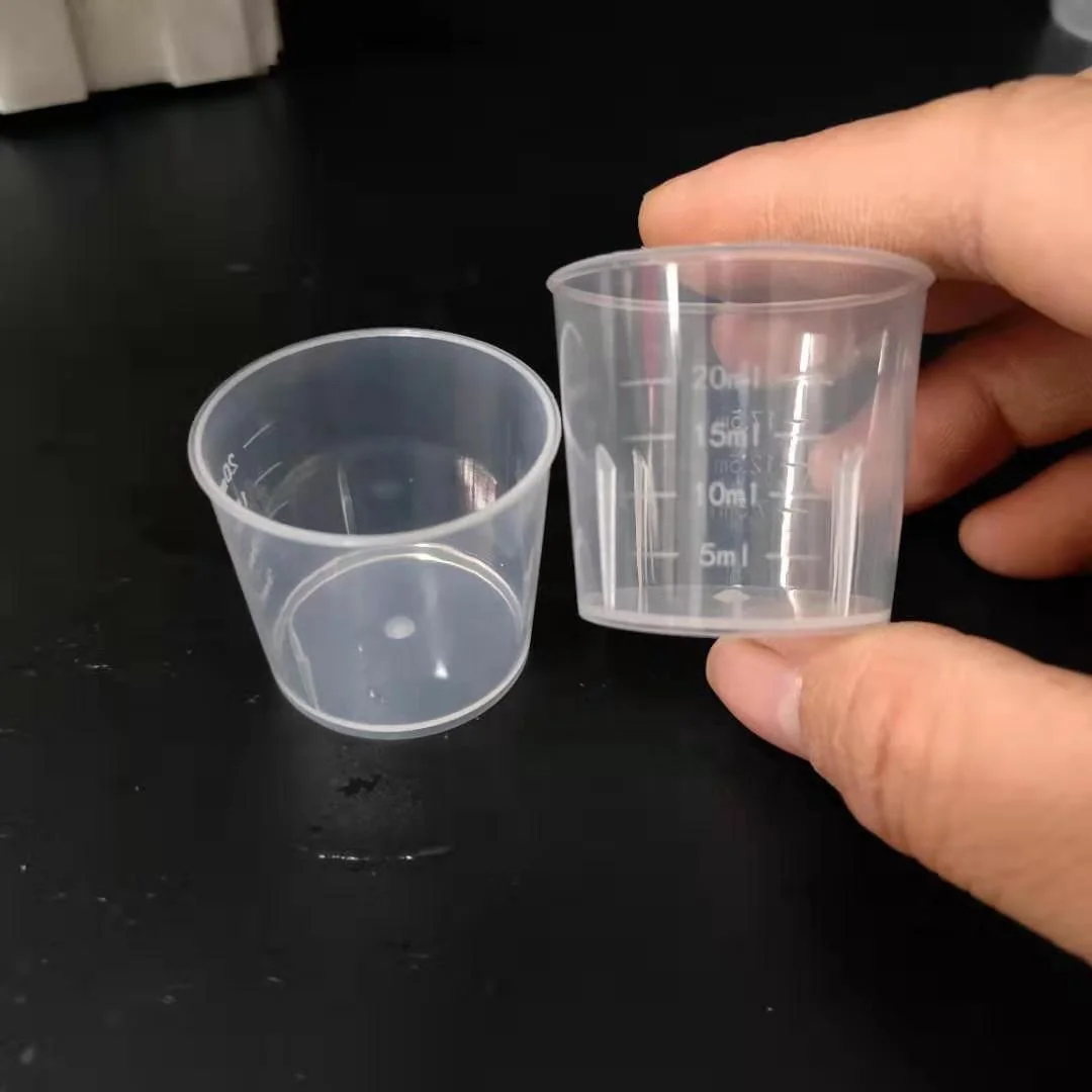 PP plastic medicine cups the scale measuring cup Laboratory Tool 20ml