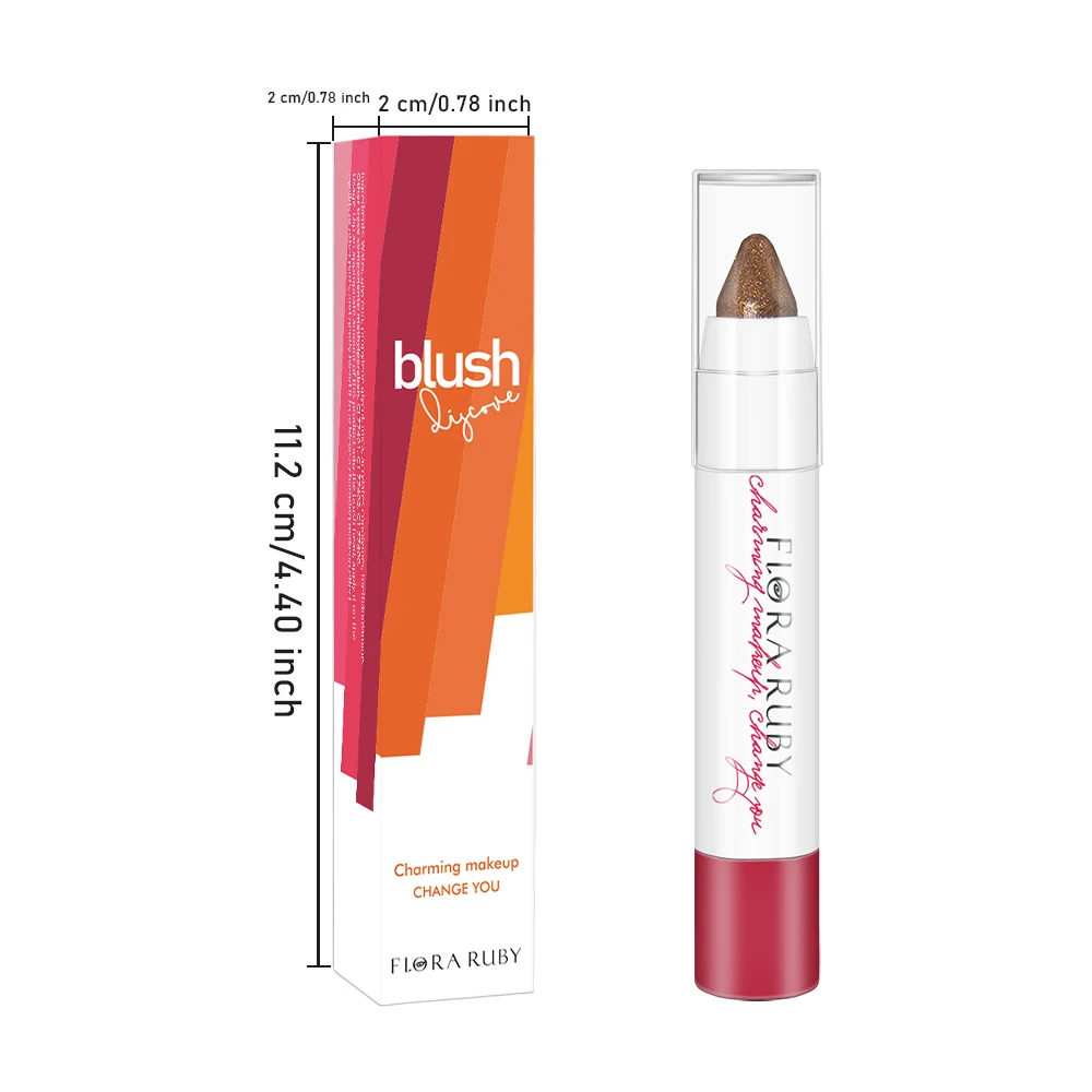 Custom private label brands soft matte blush pen lightweight korean jelly cream blusher sticks for cheeks beauty makeup