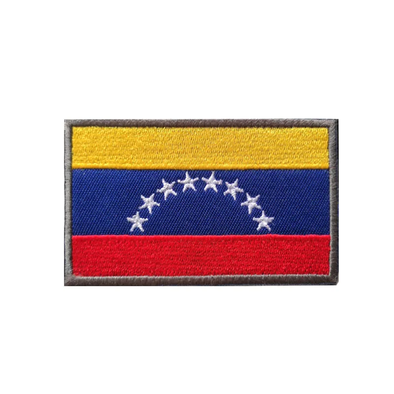 AJOTEQPT World Flags Patches Stickers Embroidery Hook and Loop Fastener Flag Patch for backpack vest helmet