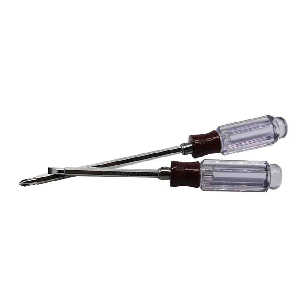 DILGOD High Quality Screwdriver 2 IN 1 Crystal Cr-V Steel Two Way Screwdriver Set Magnetic Screwdriver Hand Tools