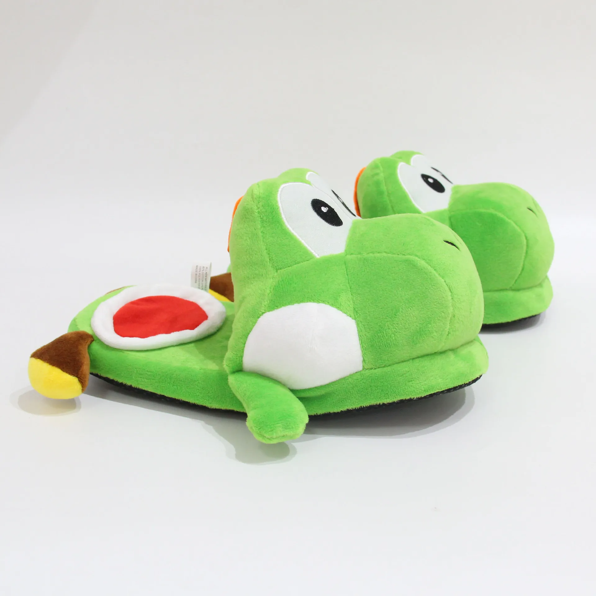 Mario Yoshi Plush Slipper, Green Yoshi Indoor Slipper, Stuffed Mario Bros Yoshi Slipper