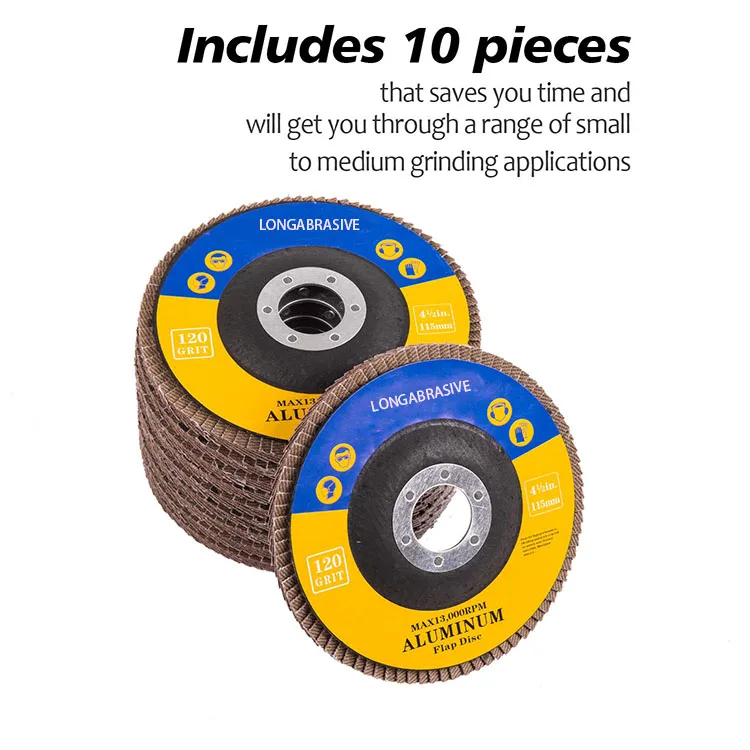 flap disco 115mm Grit 36-240 aluminum oxide Flap disk for wood