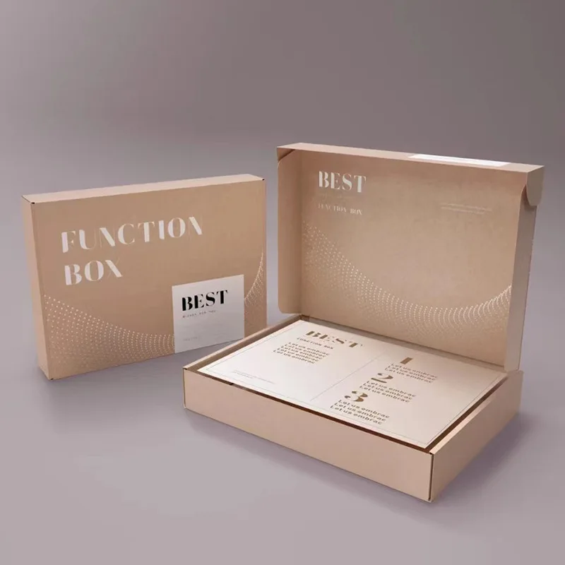 Custom Logo Colored Gold Foil Corrugated Paper Cosmetic Packing Lashes Shipping Mailer Box With Thank You Gift Envelope