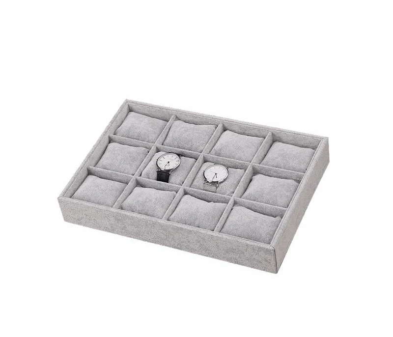 stackable velvet watch strap display tray watch display tray