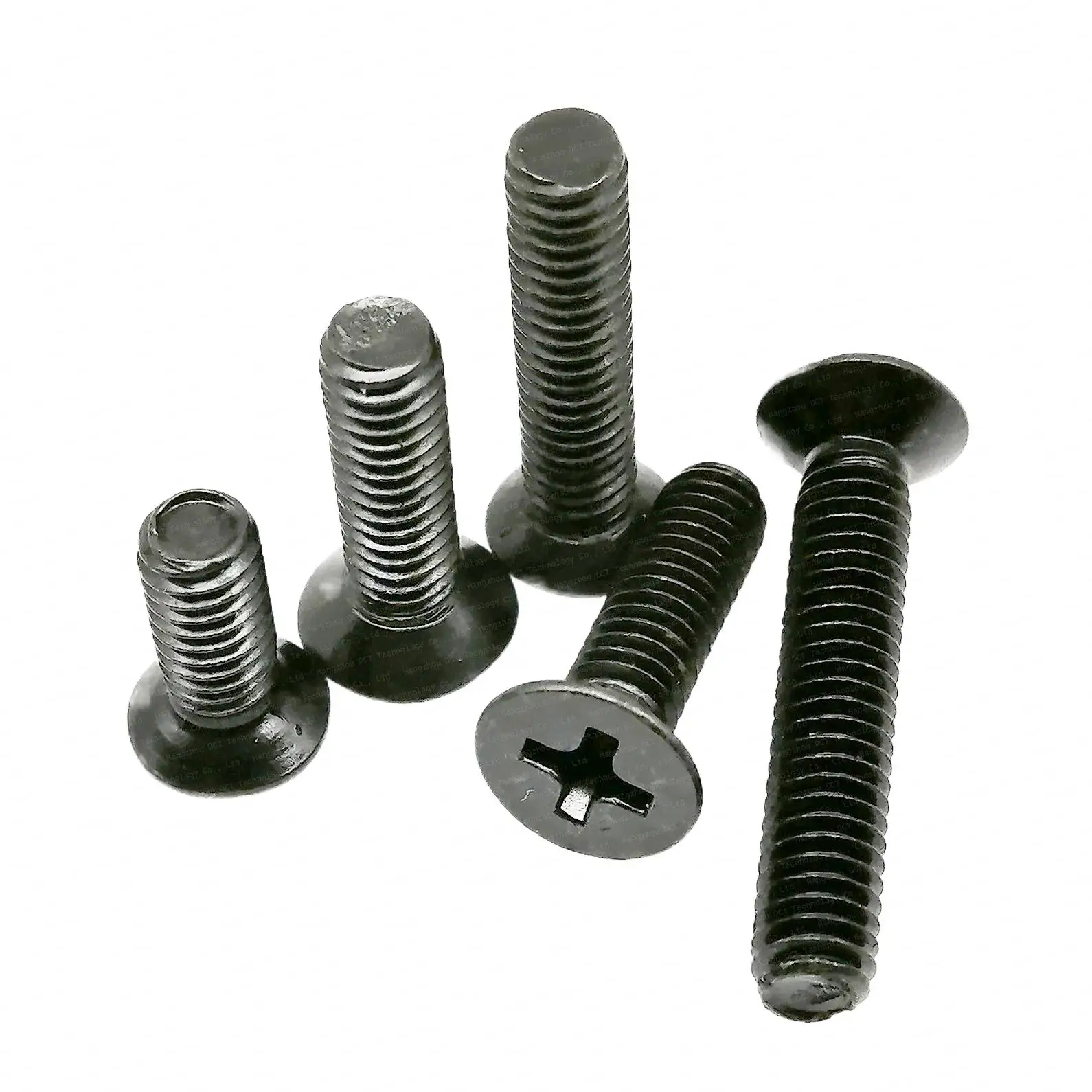 SDPSI DCT M1 M1.2 M1.4 M1.6 M2 M2.5 M3 M3.5 M4 GB819 Mini Small Black Carbon Steel Cross Phillips Flat Countersunk Head Screw