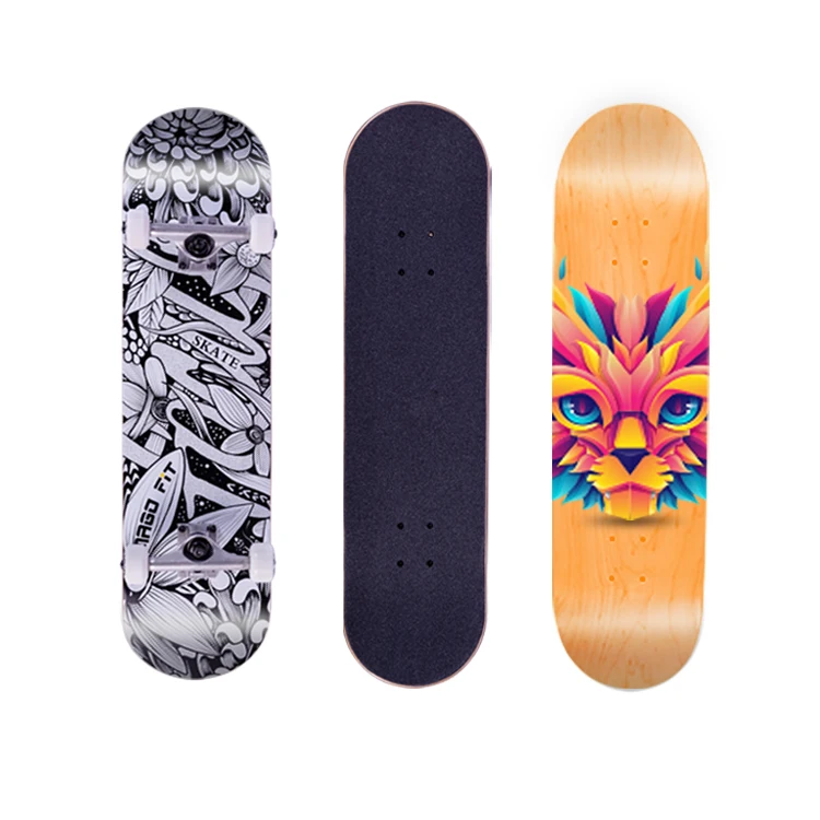 7Layer Russian Maple Complete Pro Skate Board 31 X 8 Double Kick Skate board For Outdoor Sports