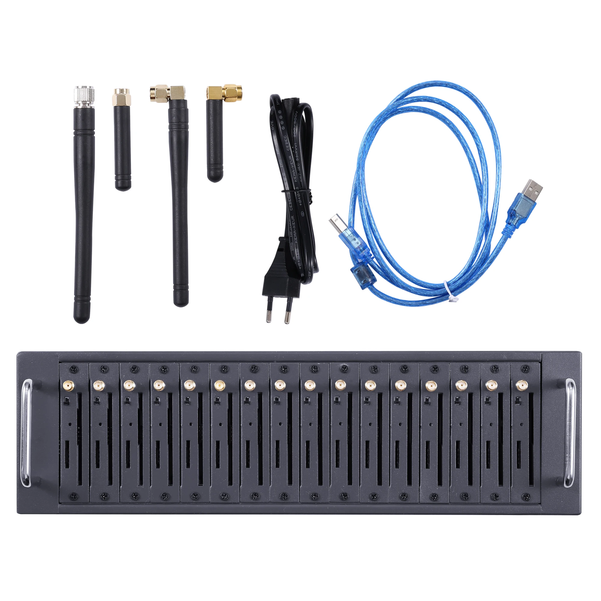 16 Port GSM Modem Pool USB Bulk SMS Gateway VoIP Products 2g/3g/4g with FREE Software SMS Caster support API