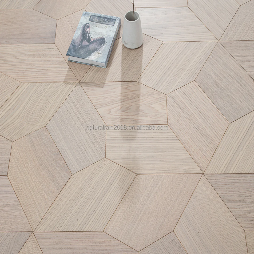 80 Models Optional Hot Sale DIY Parquet Wood Flooring Inlaid Flooring In Wood And Copper Engineered Parquet Wooden Flooring