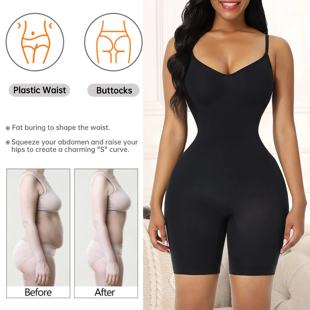 
High Elasticity Women Butt Lifter Shapewear Slimming Tummy Control Full Body Shapers 