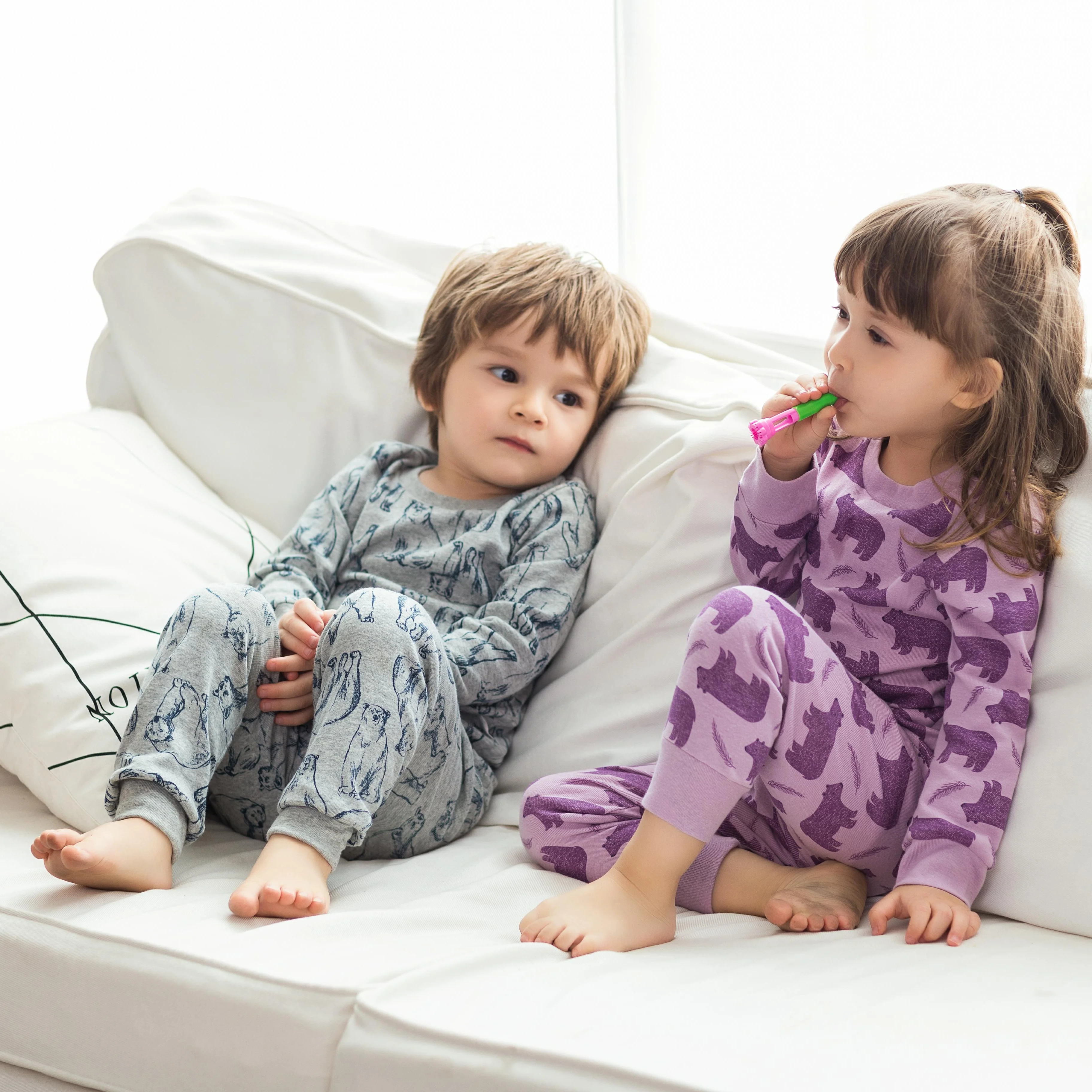 spring long sleeve Cartoon print baby clothes homewear pajamas Kids Clothing Sets boys Wholesale/ODM/OEM