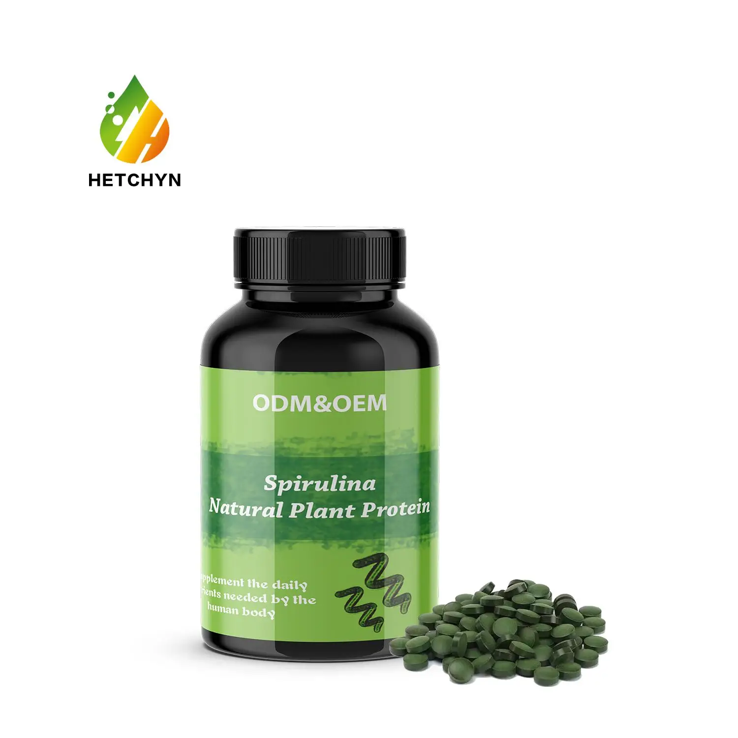 SPIRULINA tablets dietary supplement in tablets Natural protein and chlorophyll for lipid metabolism improvement OEM