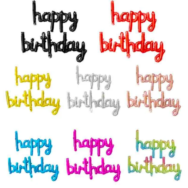 16inch Happy Birthday Alphabet  Balloons Party Decoration Lowercase Balloon Foil Balloon Set