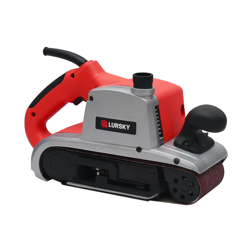LURSKY 1200w high efficiency professional wood polishing belt sander machine for wood