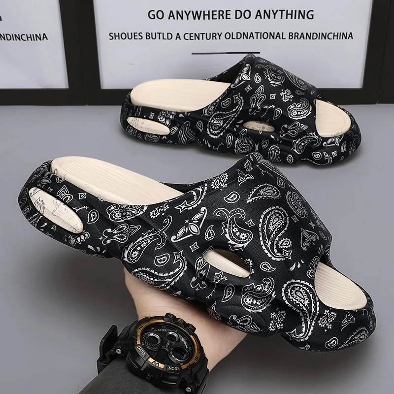 Wholesale High Quality Comfortable Fashion Styling Eva Men Slides Slipper Soft Material Sole Slides Slipper For Men