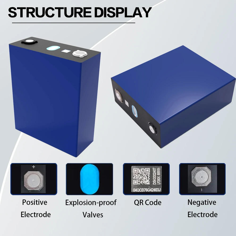DFD Grade A Ev 3.2V 280Ah Rechargeable Prismatic Cell 10000 Cycle Lifepo4 Battery Cells Solar Home Energy Storage Battery