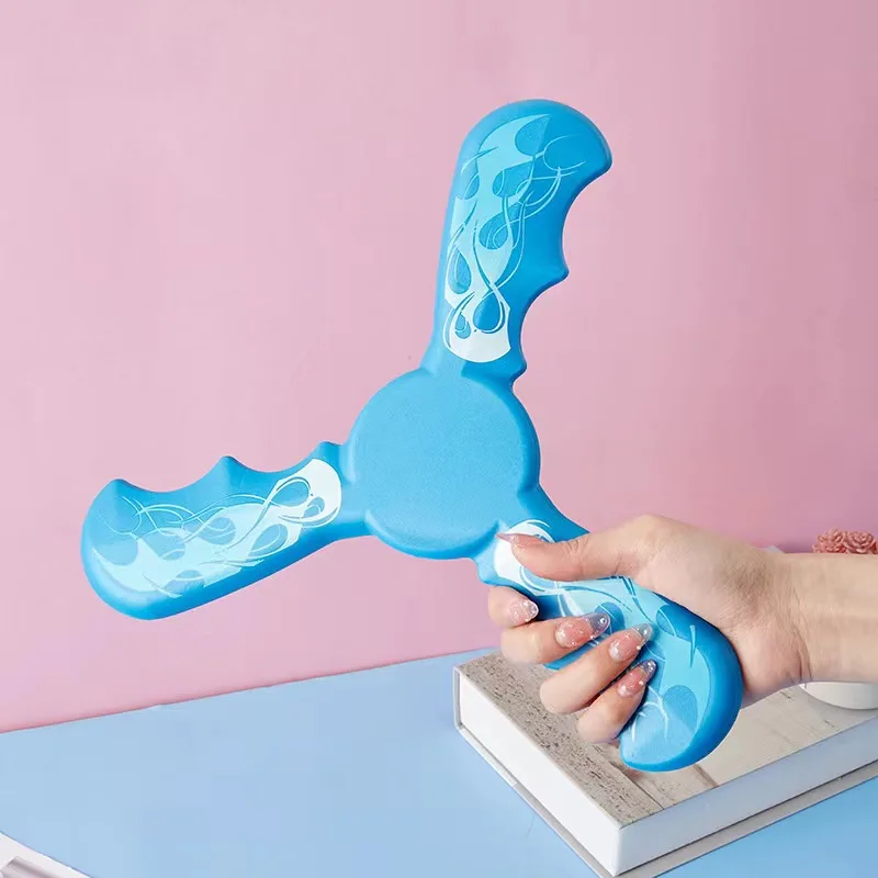 Factory Direct ST3005 Kids Soft Eva Foam Three Bladed Boomerang Non-formaldehyde Toy Outdoor Safe Game Toy