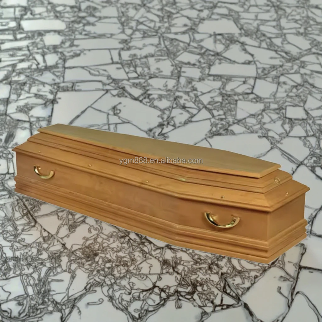 YANGENGMU YGM-004 Handcrafted Wooden Coffin Professional Funeral Supply