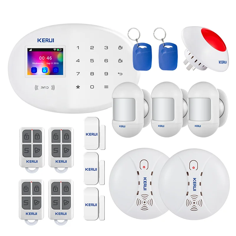 KERUI W204 4G Home Security Alarm System Tuya Smart APP With PIR Motion Sensor Intelligent Protection Alarm System