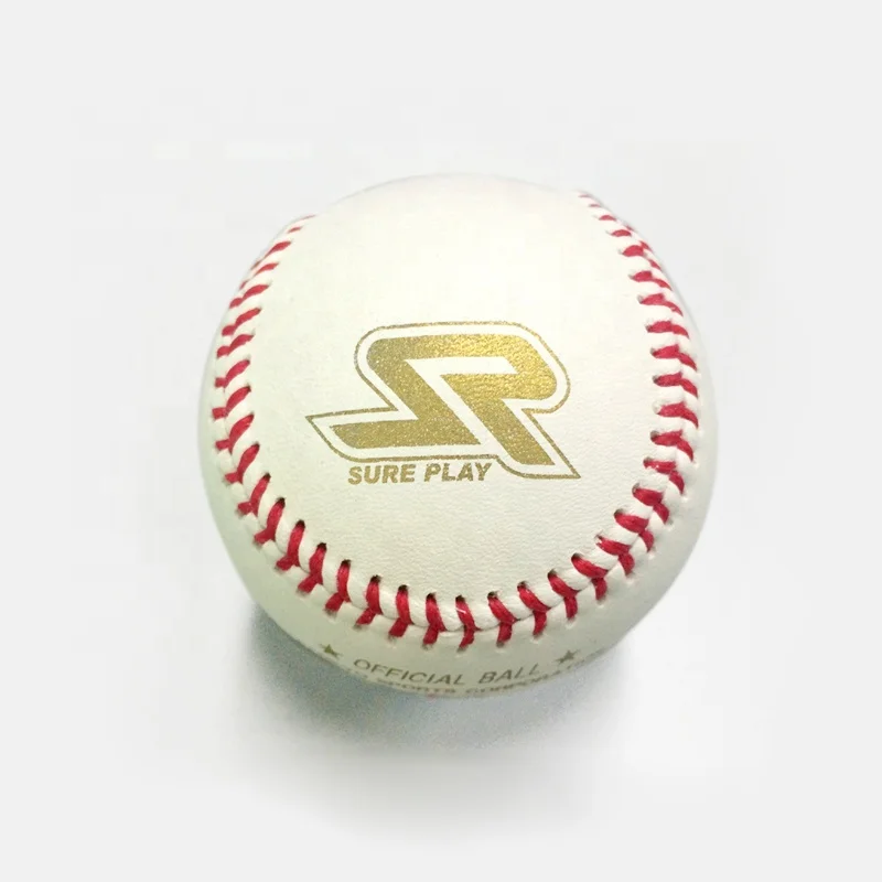 9inch 5oz high quality genuine cowhide leather 50% wool winding baseball balls for training