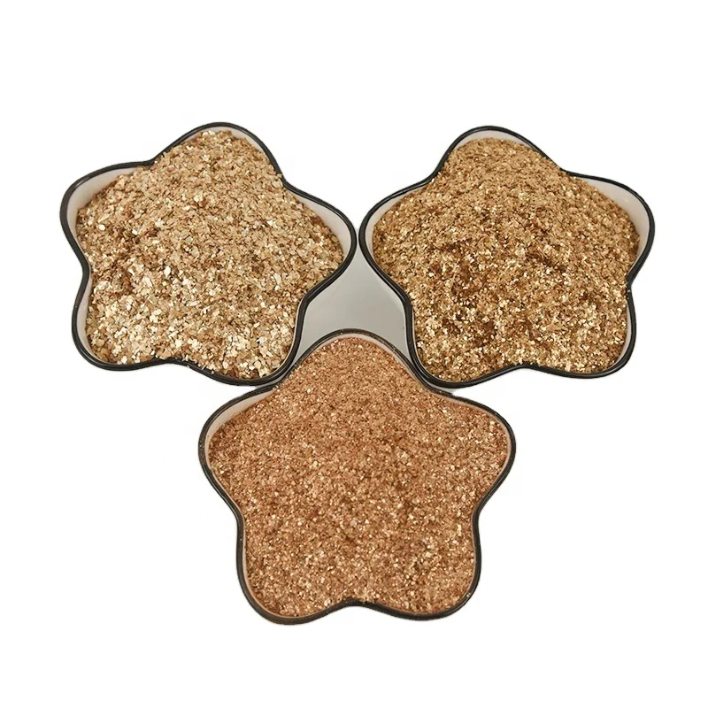 Muscovite Biotite Phlogopite Mica for Oil Drilling Synthetic Fluorophlogopite Mica Fragments Bag Silver White Golden Dimensions