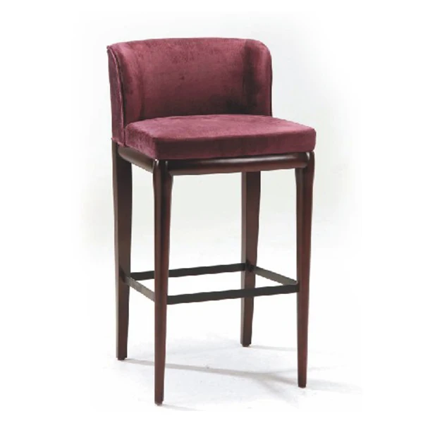 Custom Made Bar Furniture Red Fabric Stool Cafe Restaurant Bar Chair BC-013