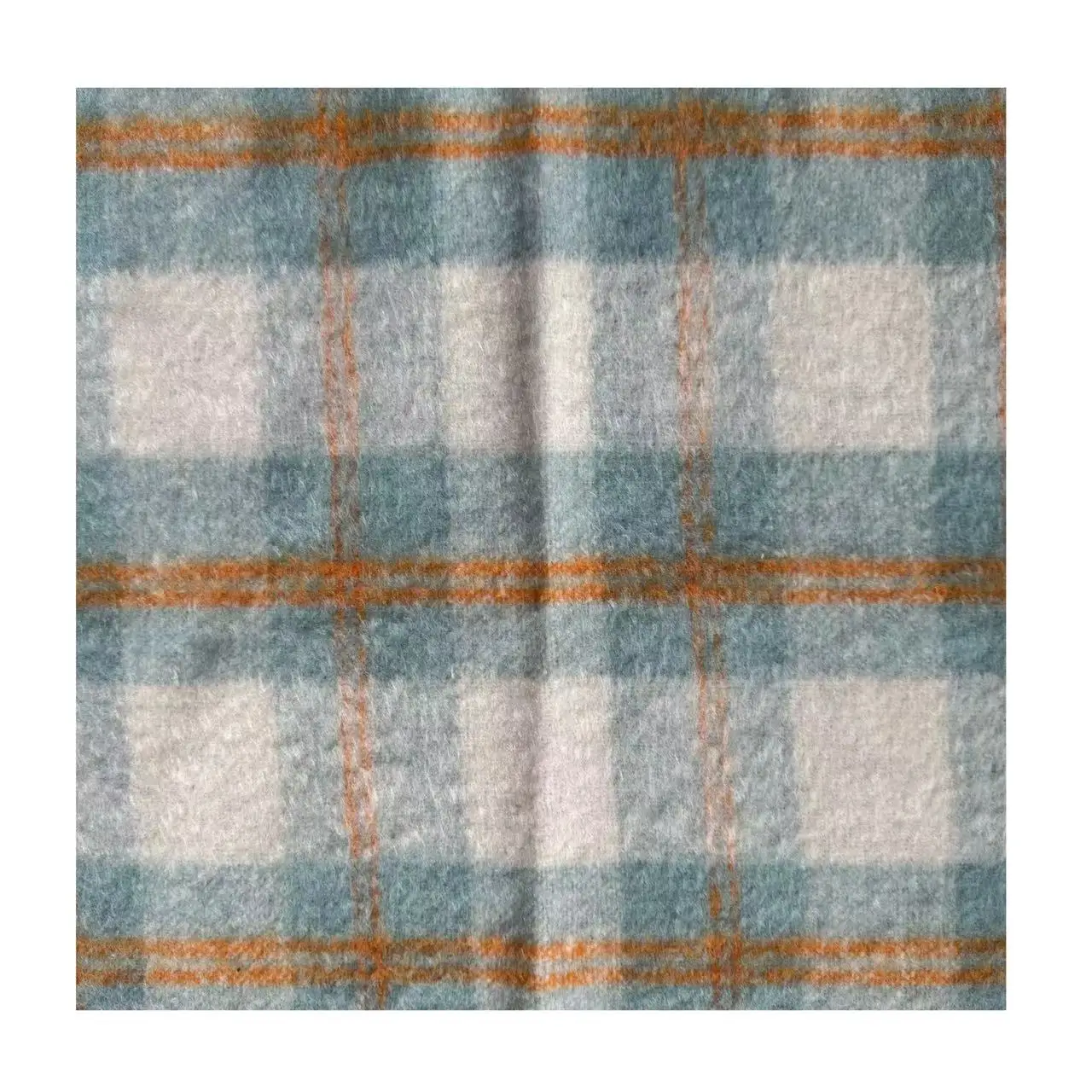 Wholesale Fashionable Plaid Style Tweed Woolen Woven fabric mixed colors fabric suit coat clothes home textile fabric