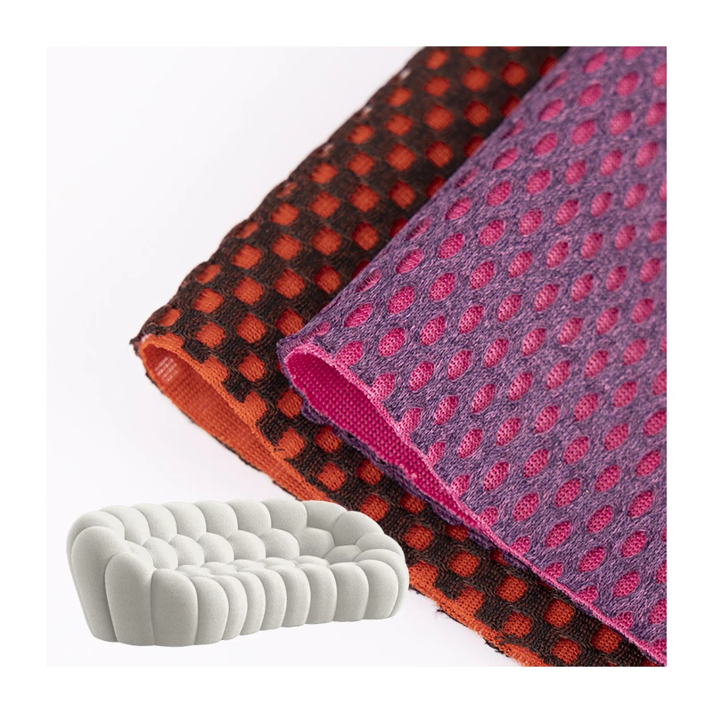 Custom High Quality Multi Color Roche Bobois 3D Breathable Knit Polyester Waterproof Sofa Cloth Fabric