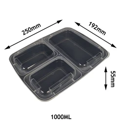 hot sell tiffin box one time use 5 compartment food container