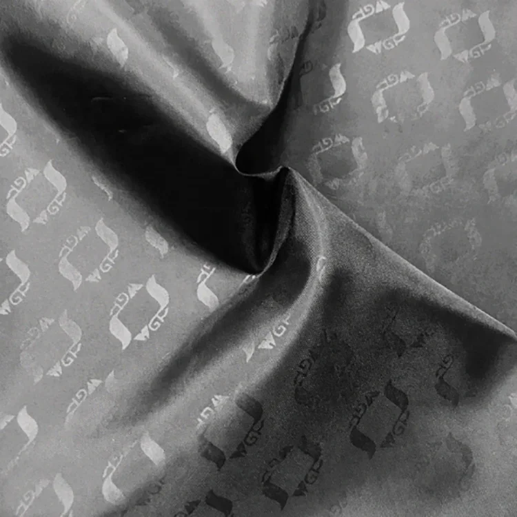 China Supplier 100% Polyester 210T Printed Logo Taffeta Fabric for Cloth Lining