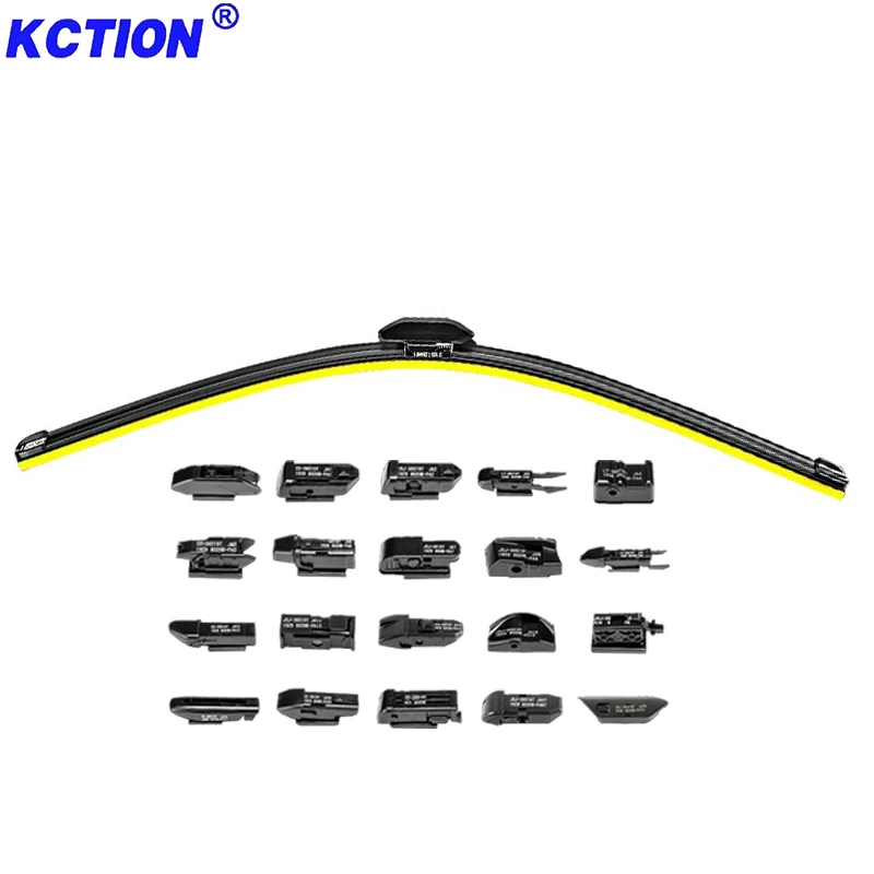 KCTION Latest OEM Car windshield  Wiper Multifunctional Soft Wipers For 99% Cars With 22 Adapters Wiper Blade Car