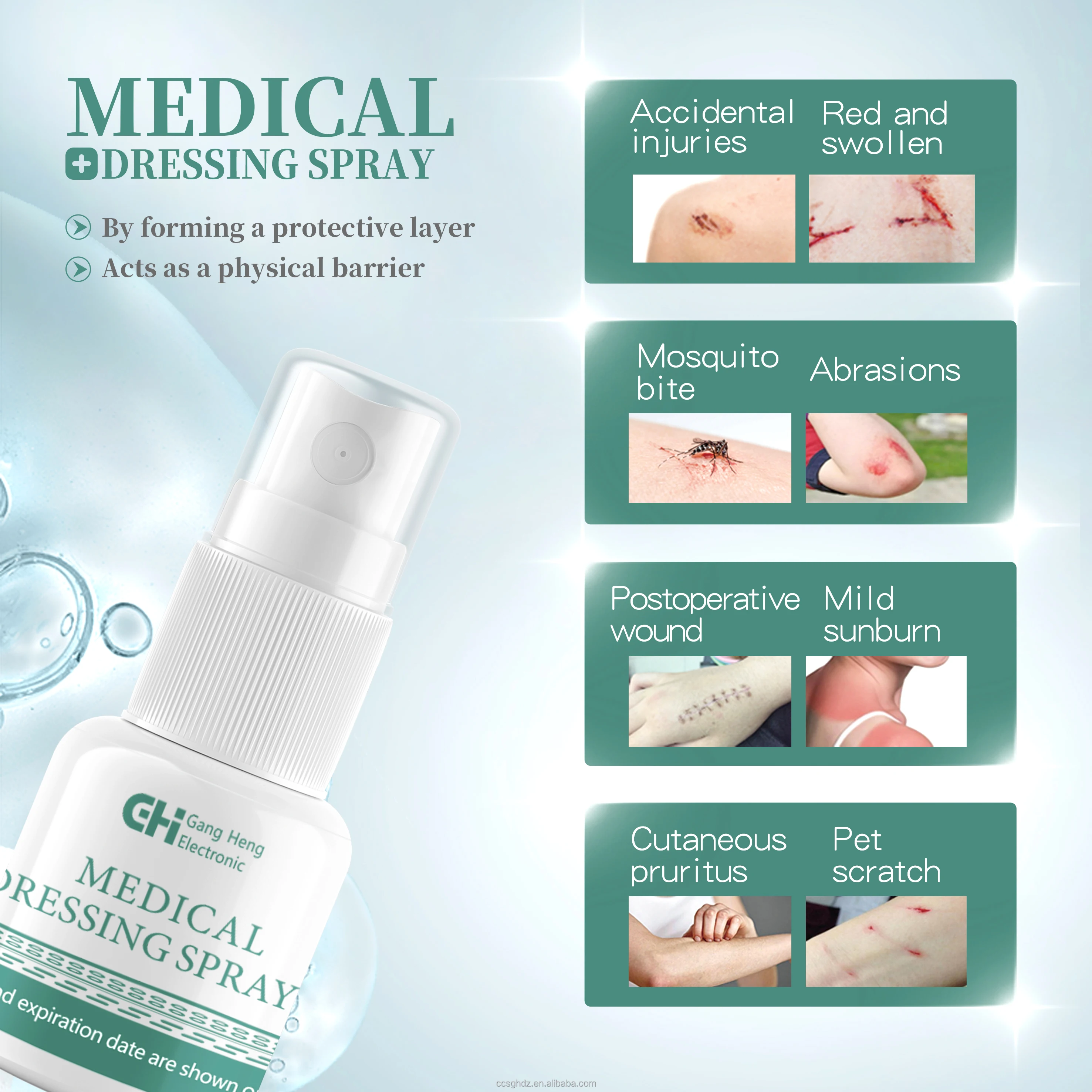Skin and Wound Treatment Bundle  First Aid Healing Mist and Hydrogel Spray