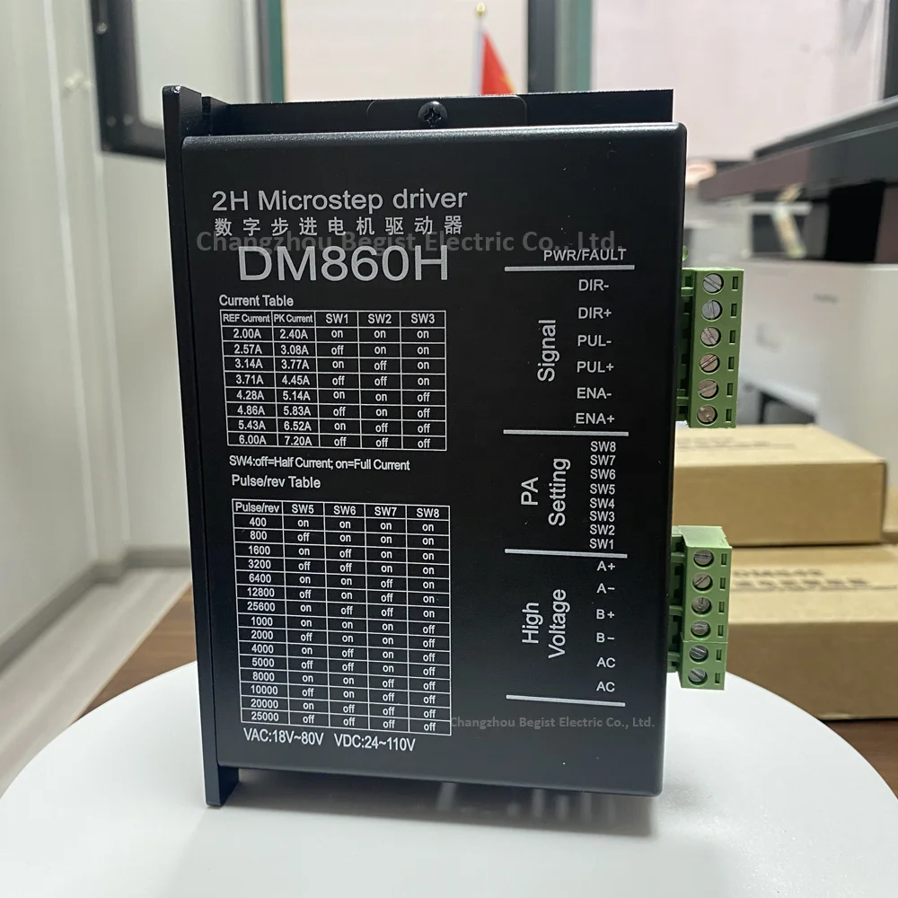 Stepper Motor Controller 2-phase Digital Stepper Motor Driver DM860 DM860H for 57 86 stepper motor Nema 23 Nema34