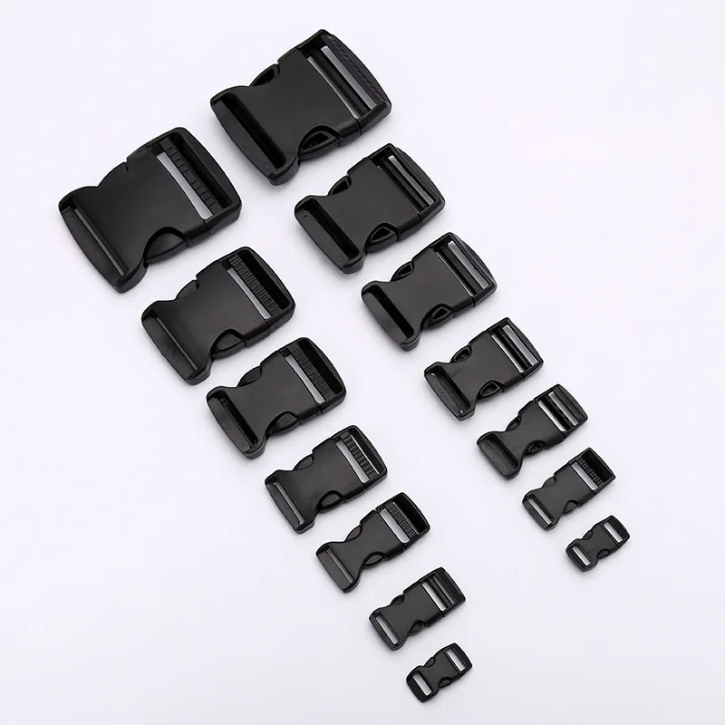 Plastic Safety Adjustable Strap Webbing Buckles D Ring Belt Buckle for Bags and Lanyard Accessories