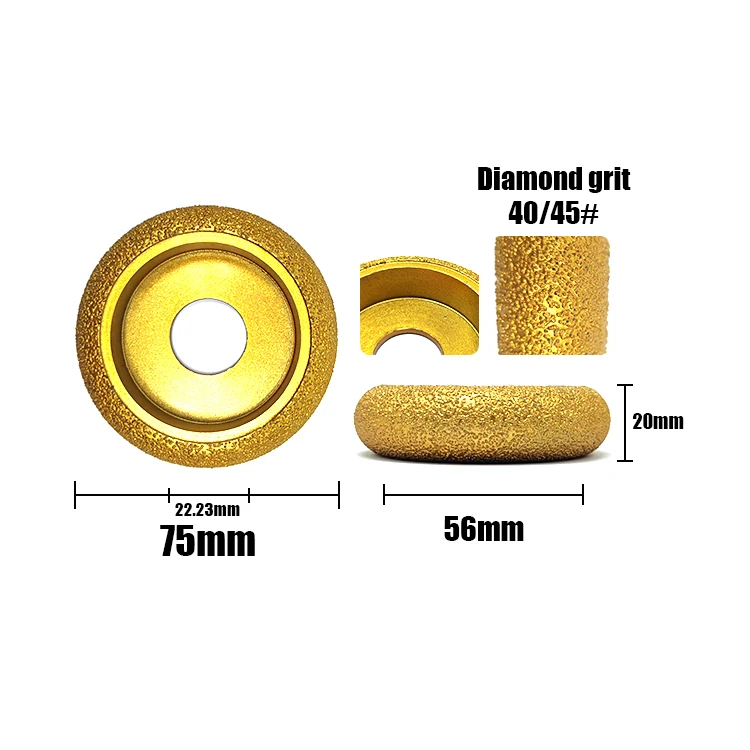 stone grinding wheel marble glass ceramic porcelain tile stone profile wheel electroplated diamond grinding wheel