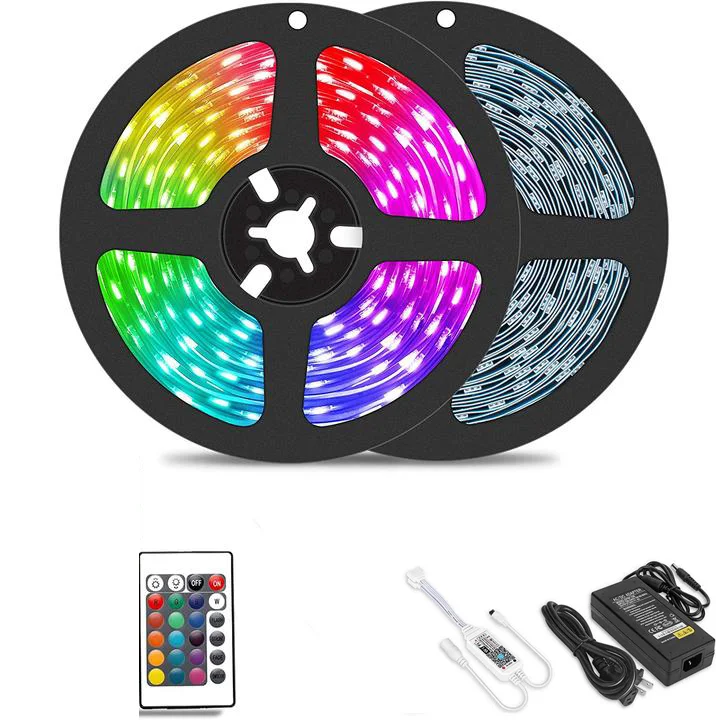 Waterproof 12V 2835 SMD Remote Control 5M 10M 15M 20M Light Strip Kit House Decoration LED Strip Light
