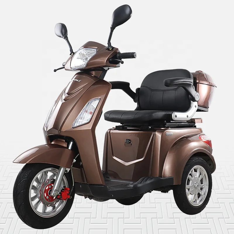  T408-1 500W/1000W 3 Wheel Electric Mobility Scooter E-trike Tricycle with Big Rear Box for