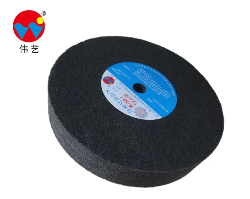 WEIYI nickeling polishing woven pieces non woven abrasive wheel