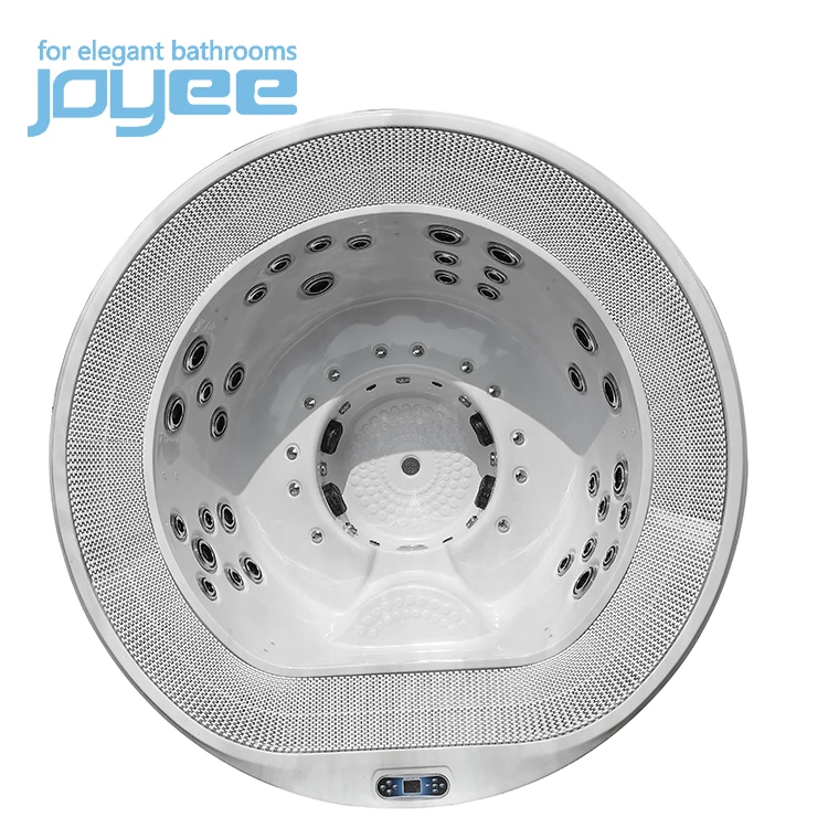 JOYEE garden overflow balboa acrylic outdoor 6 person round luxury whirlpool Overflow Massage Outdoor Spa Hot Tub with spas