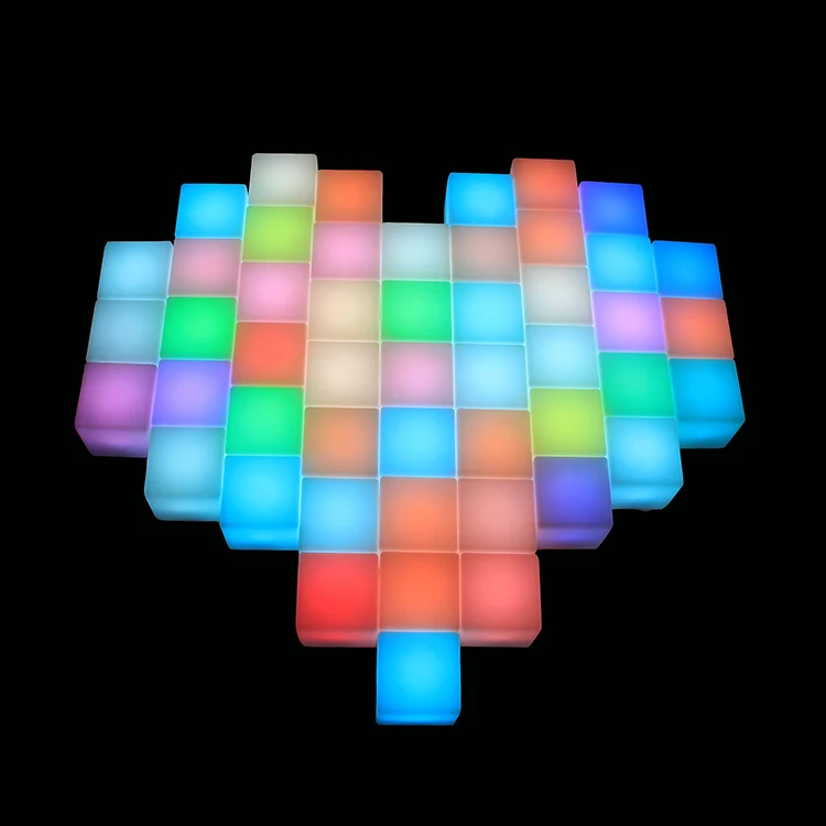 Christmas Decorations Cube Colored Acrylic Cube Color Recognition For Children