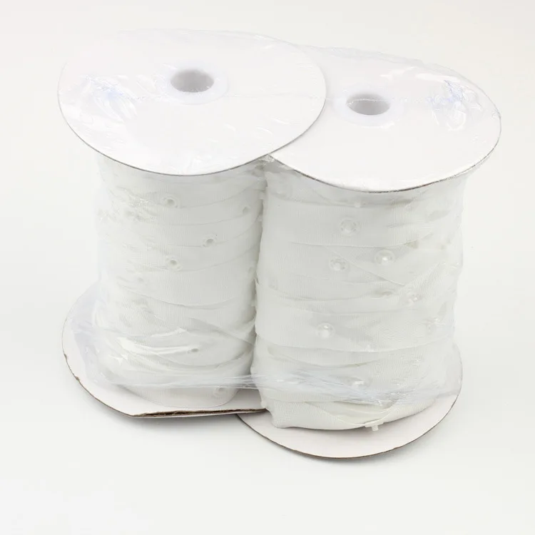 Stock snap tape plastic snap button colorful stock hook and snap tape