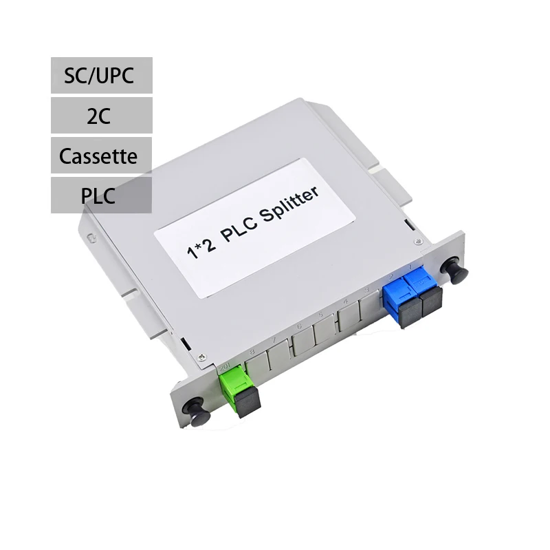 FTTH PON 1x2 SC UPC APC Plug In Card Type LGX Box Module Cassette PLC Fiber Optic Splitter