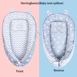 Cosleeping Baby Lounger for Newborn & Infant Baby Nest Sleeper Portable & Breathable Co Sleeper for Baby in Bed Side Bassinet