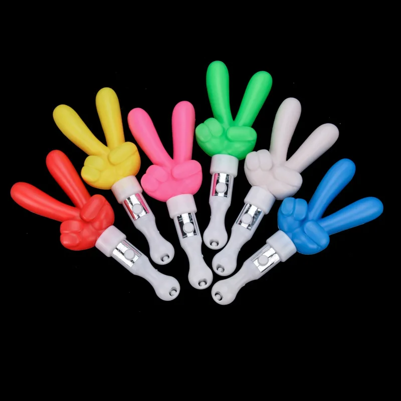 LED Victory Glow Sticks 3 Mode Party Flashing Light LED Light Stick Bright Flashing Light Sticks For Festival