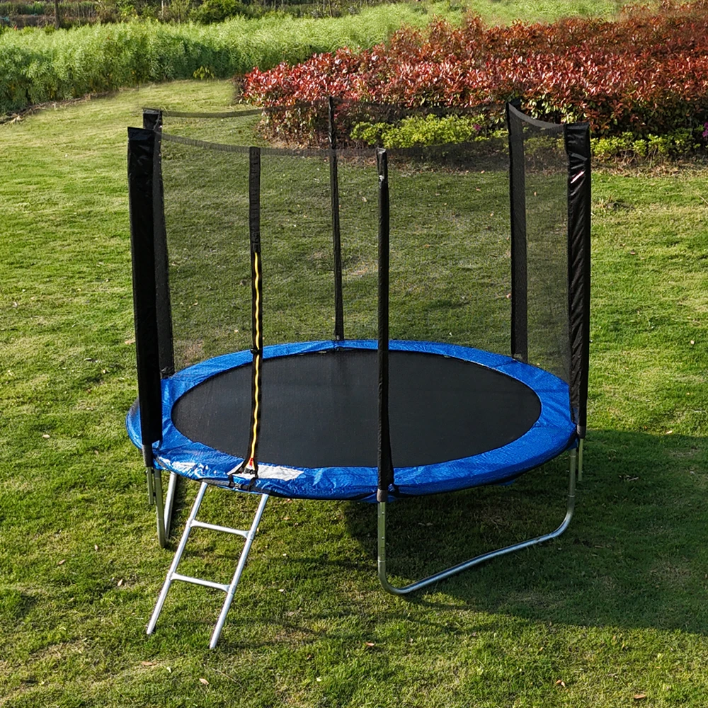 8FT 10FT 12FT 14FT 16FT Recreational fitness children round trampoline outdoor with safety enclosure