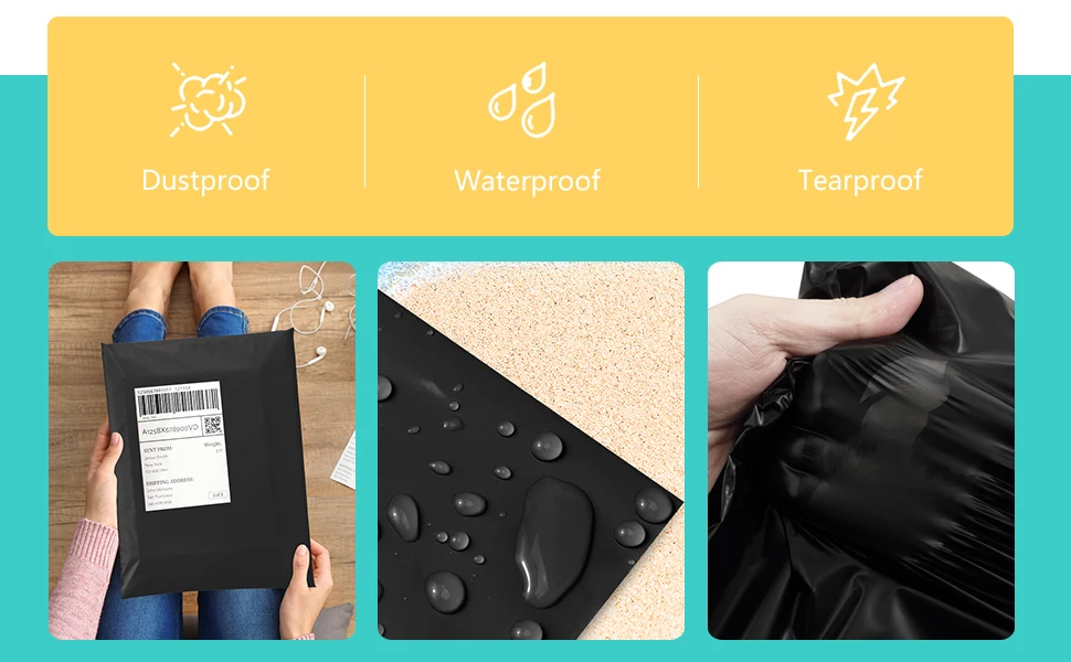 Poly Mailers 500x(600+50)mm Shipping Mailing Envelopes Bags Envelopes Shipping Bags Plastic Shipping ENvelope Self Sealing