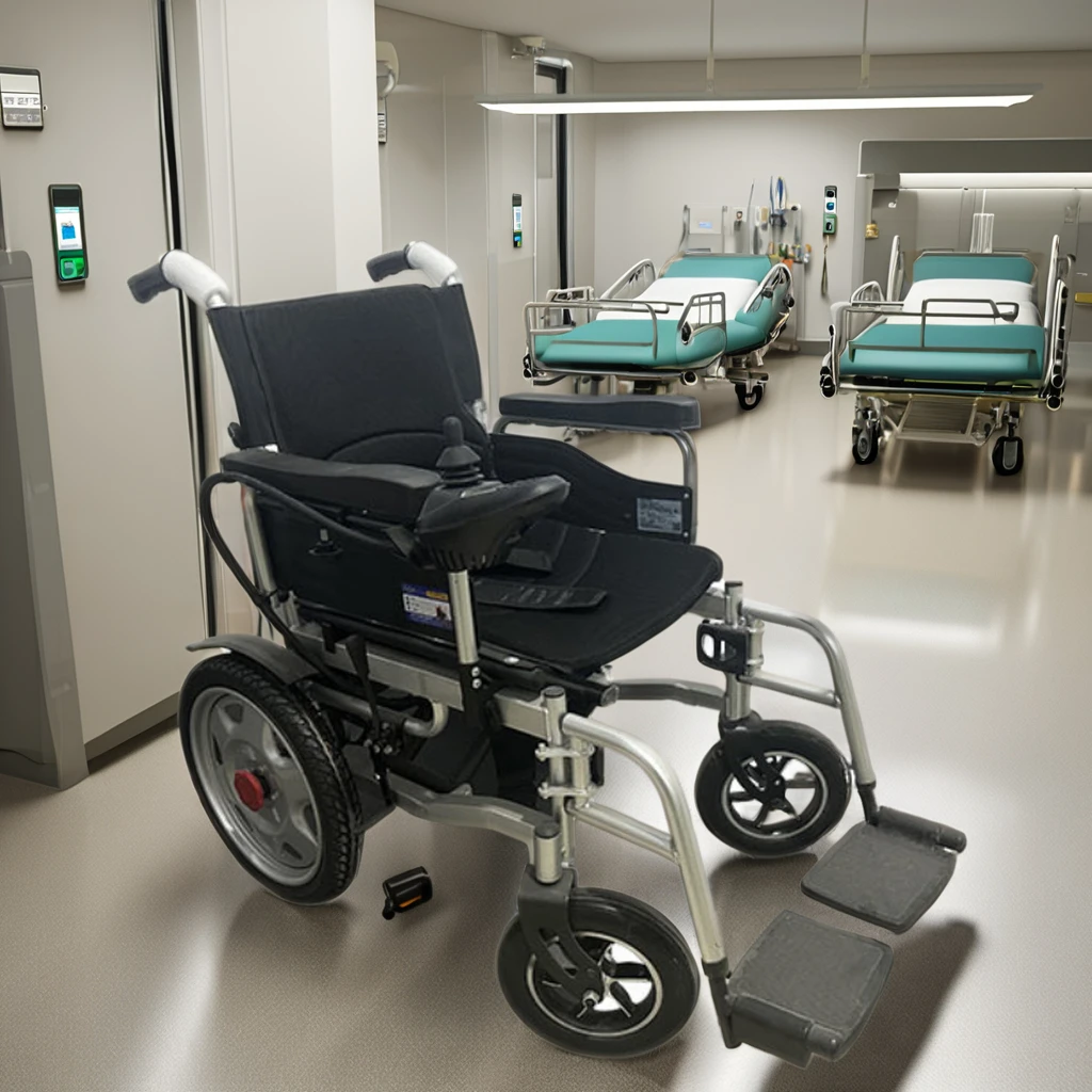 Remote Control Battery Powered Portable Small Lightweight Electric Folding Wheelchair