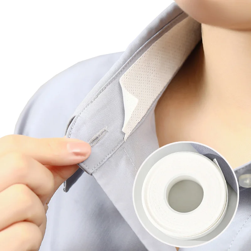 Disposable sweatproof shirt collar collar cuff inside sweat-absorbing adhesive anti-dirt adhesive